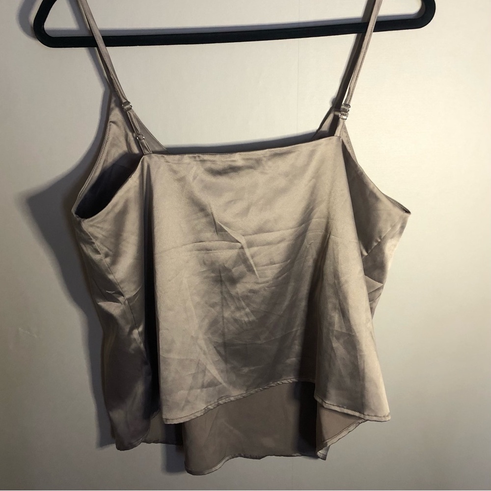 Express Silver Sleepwear Silky Top - Picture 2 of 5